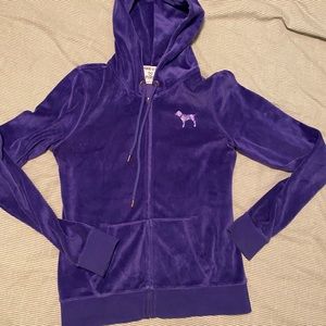 2/$20 💫 Purple/blue velour PINK sweater 💜💙